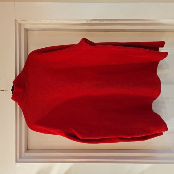 Eddie Bauer Mens Cotton 1/4 Zip Long Sleeve Pullover Knit  Sweater Red Size XL - Picture 9 of 11